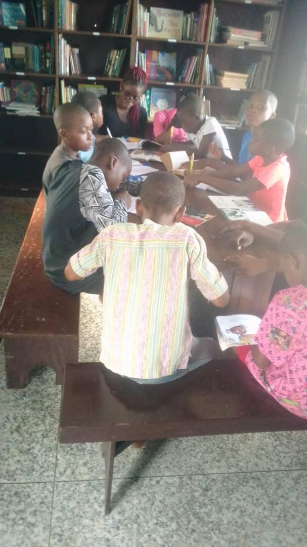 Library and students